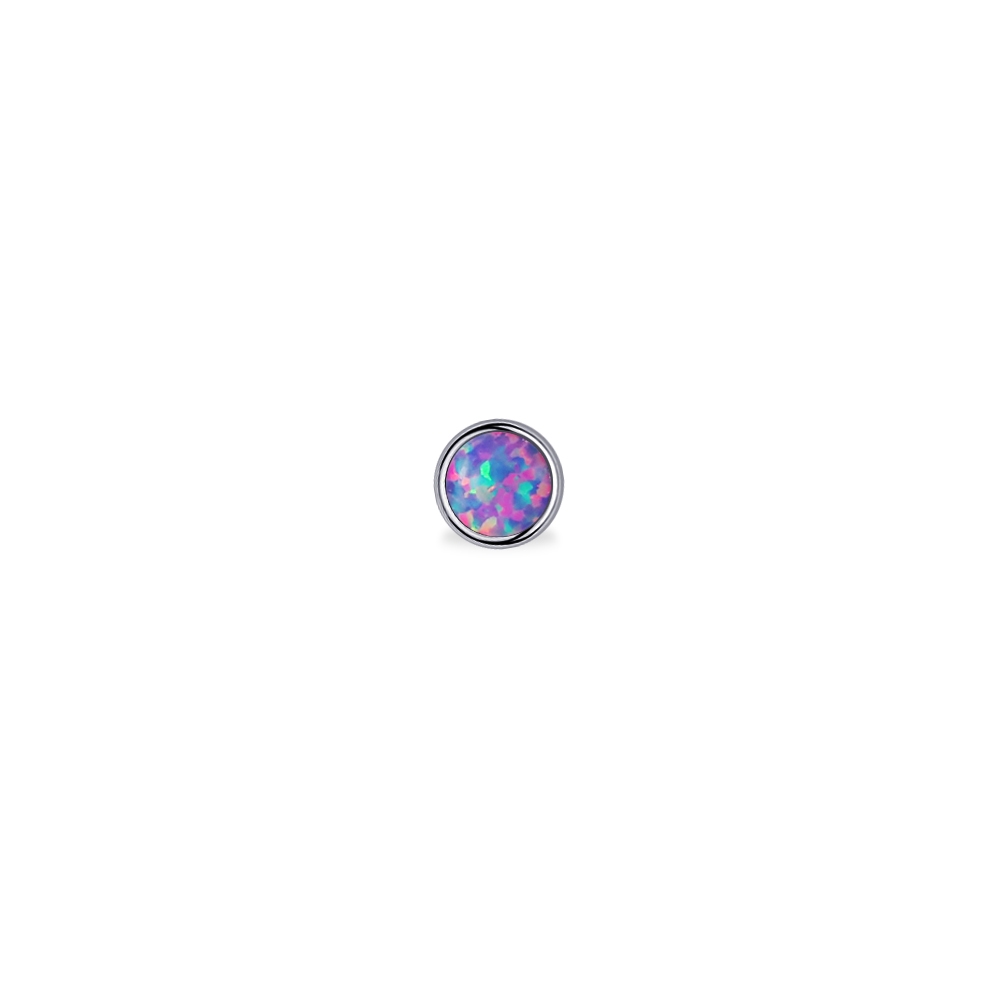Piercingroom by Jay حلق أوبال بنفسجي Bezel للبشرة الحساسة — صورة 6