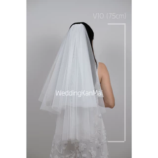 เวลเจ้าสาว 55-100cm แนวเรียบหรู (งานดี ผ้าสวย ทรงเยี่ยม) V10 พร้อมส่ง!