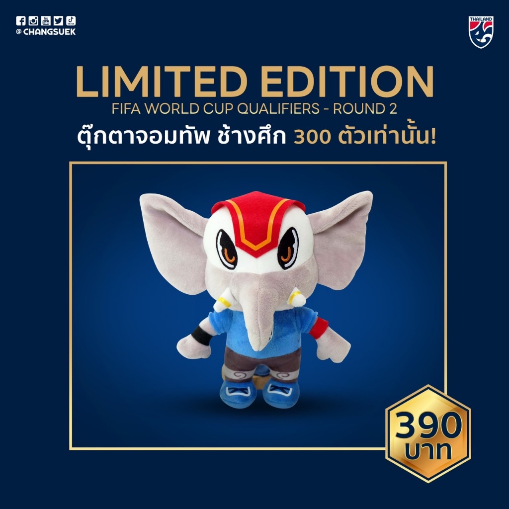 #ตุ๊กตาจอมทัพช้างศึก #LimitedEdition #ขนาด8นิ้ว #ผ้าEFผสมTF #ของสะสม