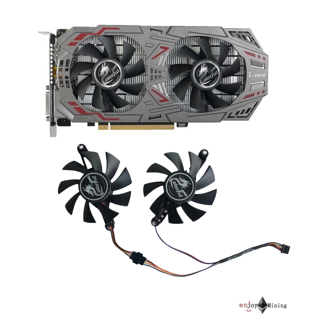 พัดลมการ์ดจอ Colorful GTX950 GTX960 1050  P106 Thundershark Fan