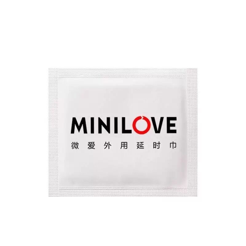 Minilove man delay pad 1*10pcs แผ่นชะลอการหลั่งชาย ชุด10แผ่น ขนาด 50x60mm (1แผ่นต่อซอง) *ไม่ระบุชื่อสินค้า