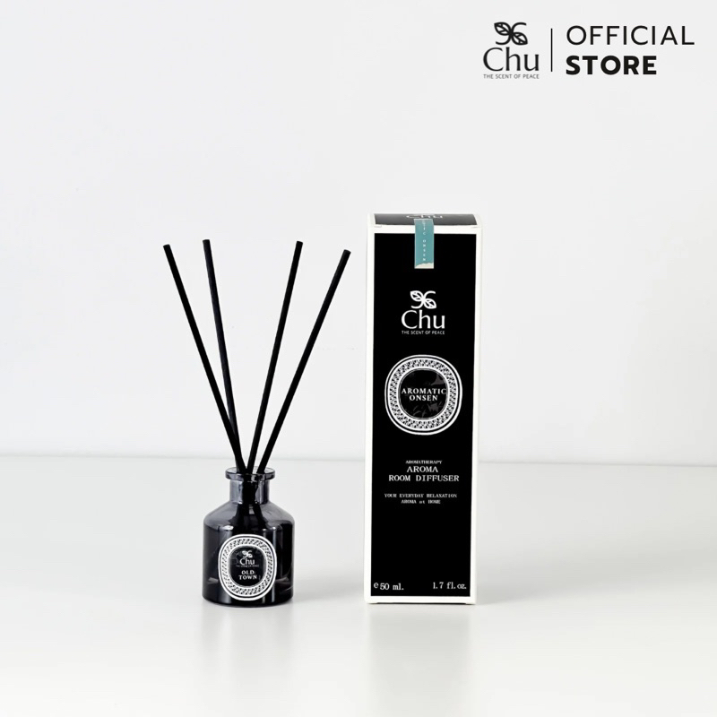 Chu Aromatic Onsen Aroma Room Diffuser 50 ml. ก้านไม้หอมปรับอากาศ กลิ่นอโรมาติกออนเซ็น