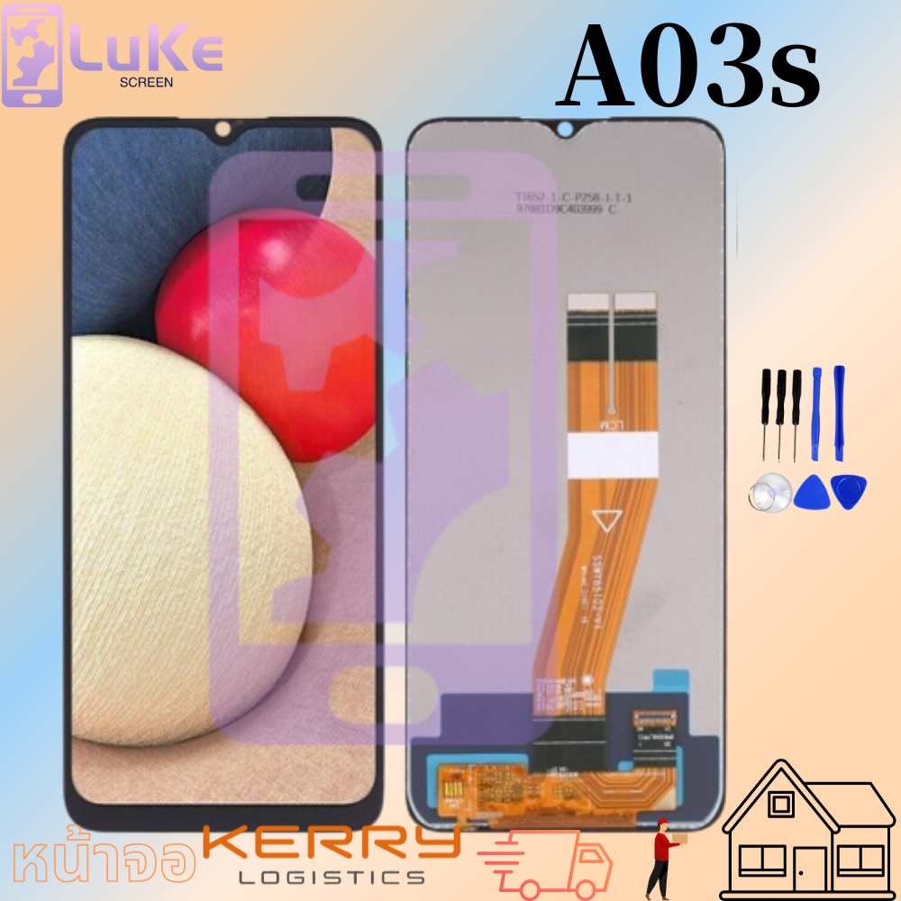 Luke หน้าจอ LCD for samsung a03s samsungA03S(จอแสดงผลพร้อมทัชสกรีน) - รูปที่ 2