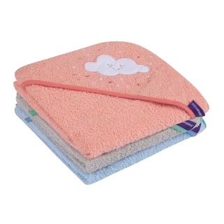 Clevamama Hooded Baby Bath Towel ผ้าขนหนูขนาด 70x70 ซม. แบรนด์ Clevamama