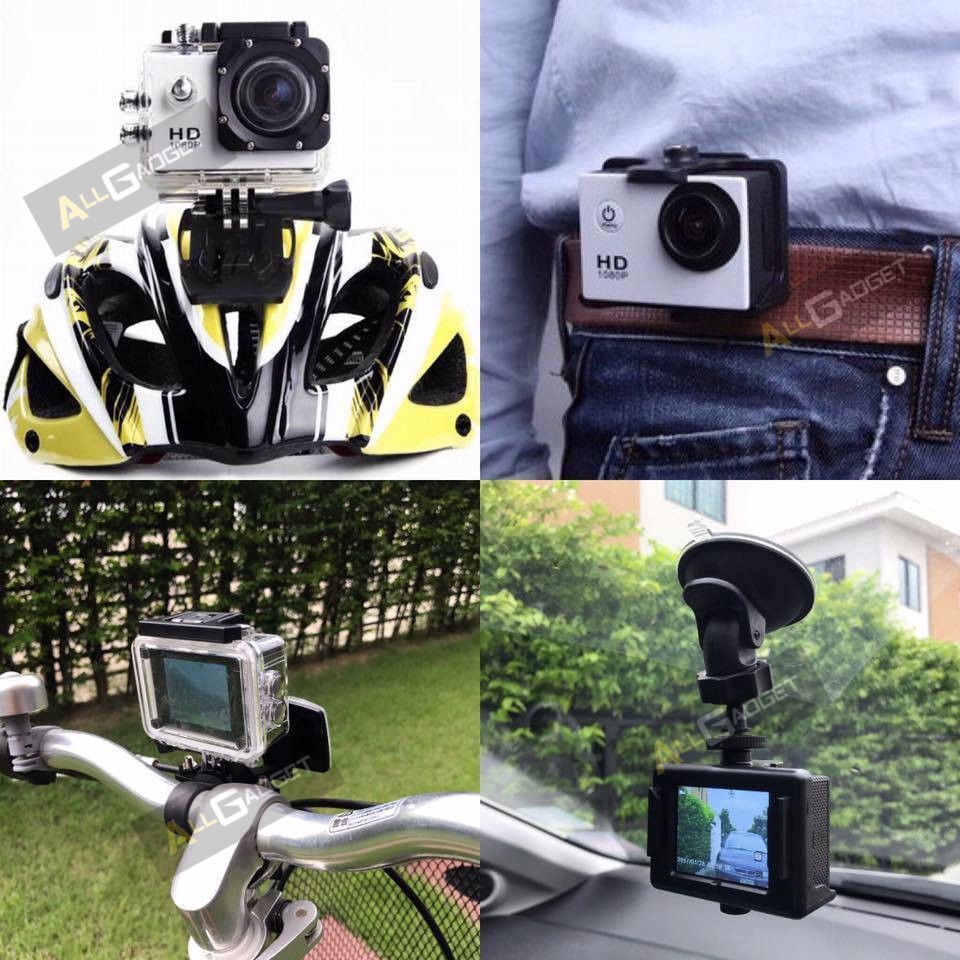 🇹🇭iCamera W7 กันน้ำกล้องโกโปรกล้องวิดิโอ Waterproof Camera 1080P Full HD Sport Auto DV