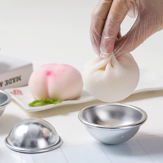 *พร้อมส่ง* พิมพ์ครึ่งวงกลม อลูมิเนียม พิมพ์สบู่บาธบอม Bath Bomb ทรงกลม ประกบ 3 มิติ รูปลูกบอล เลือกได้ 3 ขนาด