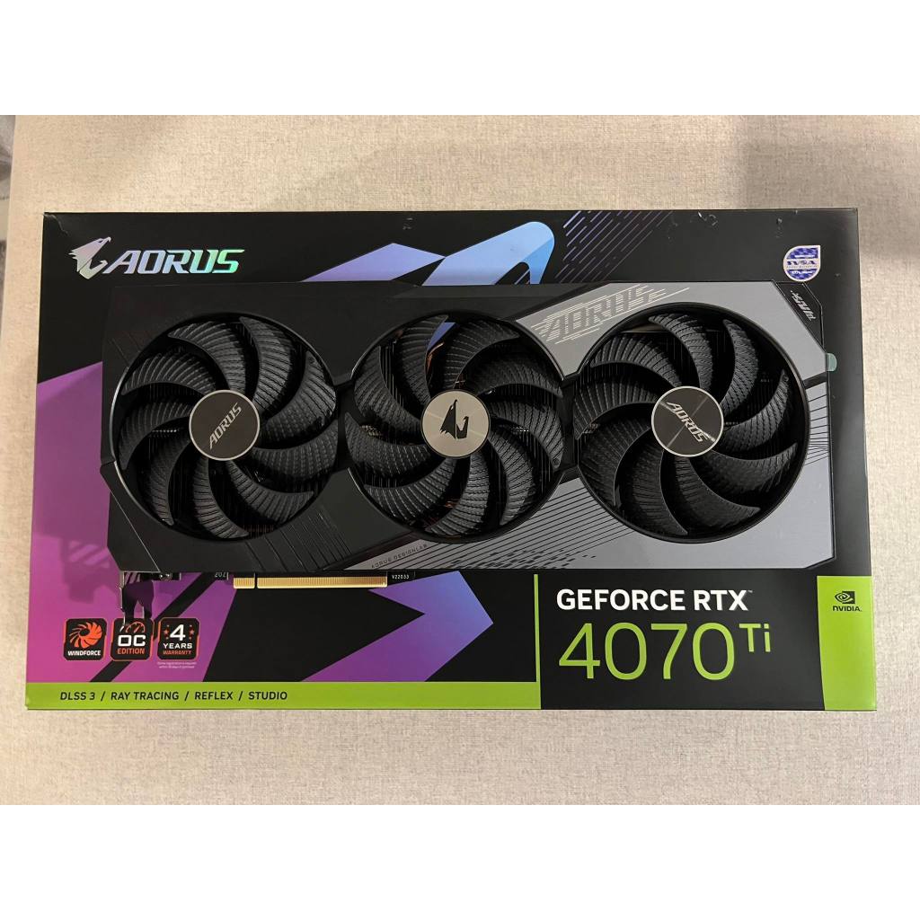 การ์ดจอ RTX 4070 TI AORUS MASTER 12GB (มือสองสภาพใหม่)