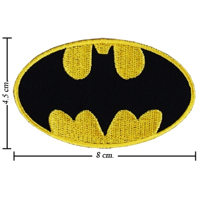 Batman อาร์มปัก  ตัวรีดติดเสื้อ แบทแมน อาร์มรีดติดเสื้อ อาร์มปักการ์ตูน ตัวรีดการ์ตูน