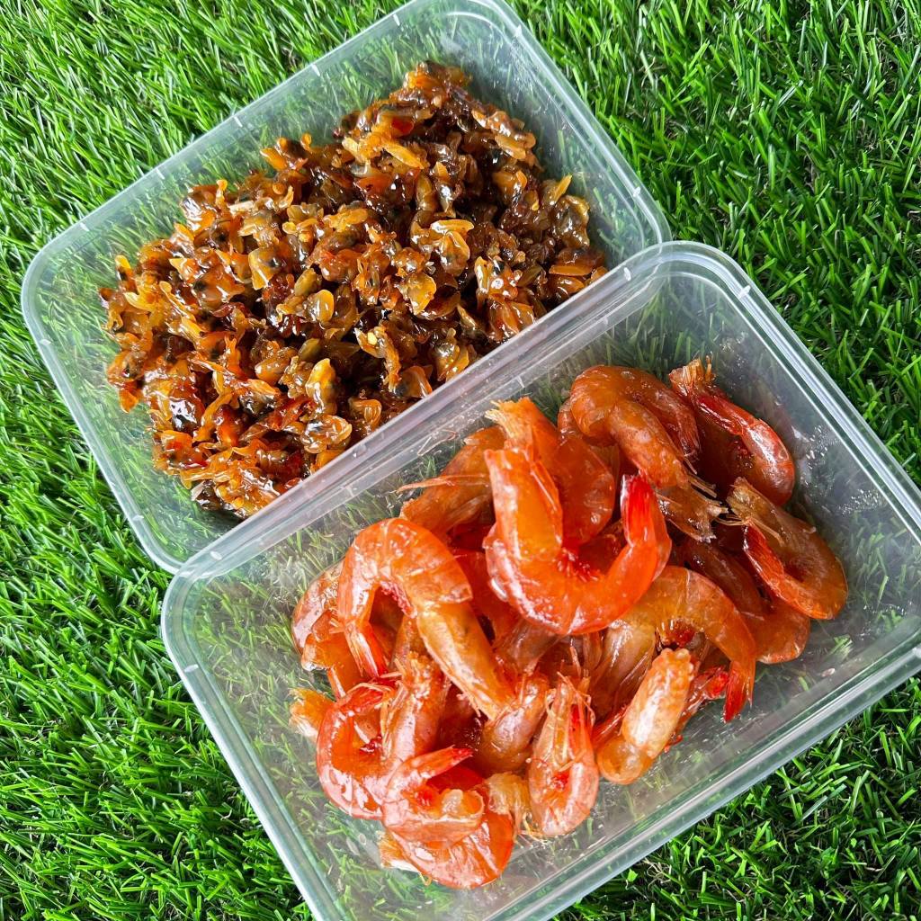 กุ้งหวาน200g แถม หอยหวานสามรส 150g