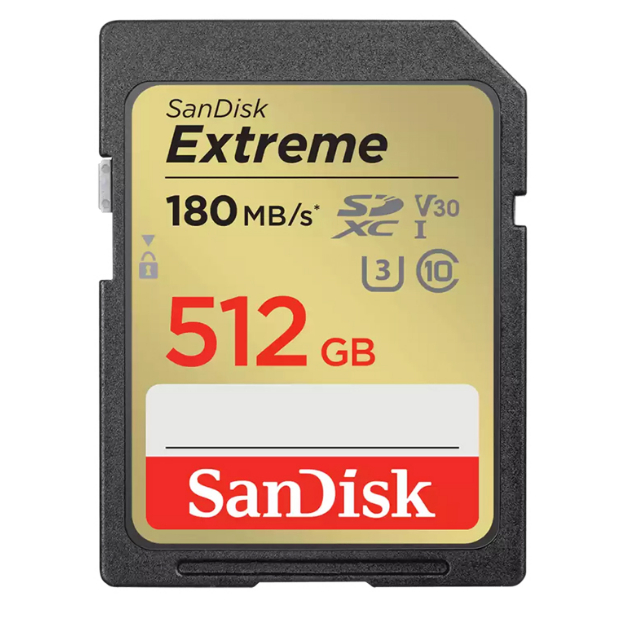 512 GB SD CARD (เอสดีการ์ด) SANDISK EXTREME SD UHS-I CARD (SDSDXVV-512G-GNCIN)
