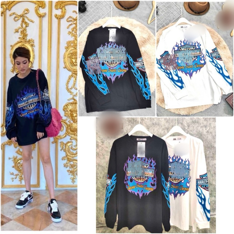 เสื้อแขนยาวสกรีนลายสตรีท ป้าย99‘m