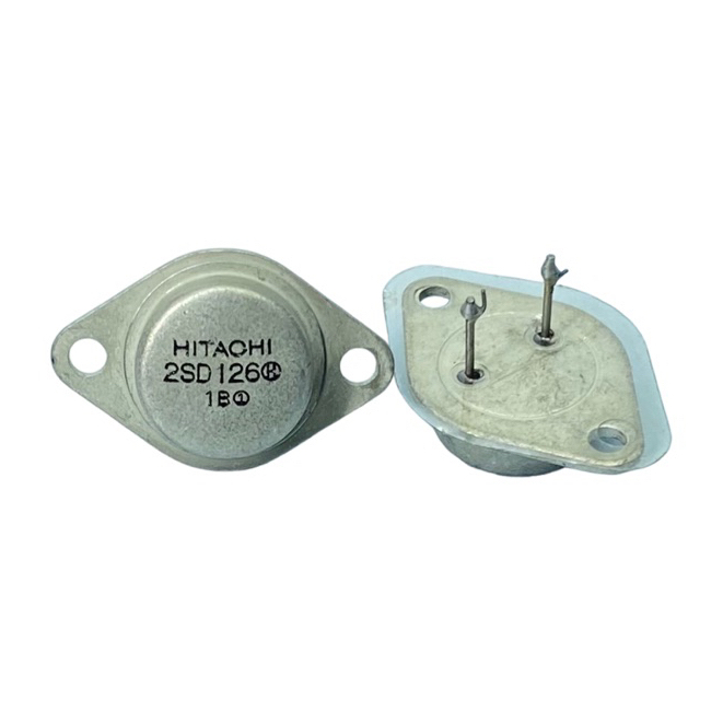 HITACHI 2SD126 SI NPN transistor TO-3 Silicon NPN Power Transistor (อะไหล่มือสอง)