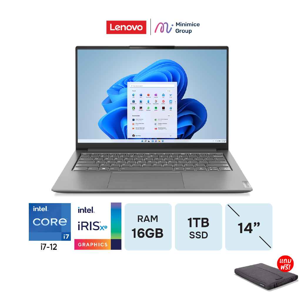 [ผ่อน0%10เดือน]Lenovo Yoga Slim 7 Pro/i7-1260P/14IAP7-82SV0009TA/ Notebook โน๊ตบุ๊ค By Minimice