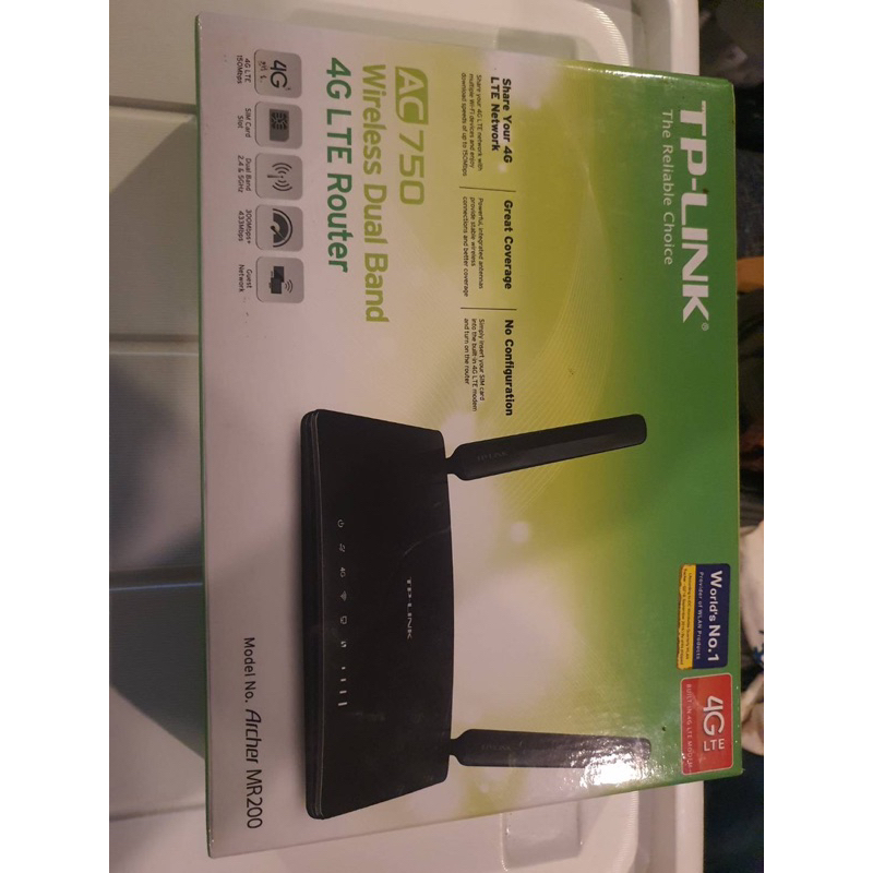 Router ใส่ซิมการ์ด TPLINK แถมฟรี ซิมการ์ด AIS ส่งต่อ 1000 ส่งฟรีแฟลช AC750 Archer MR200ราคาเต็ม 2490