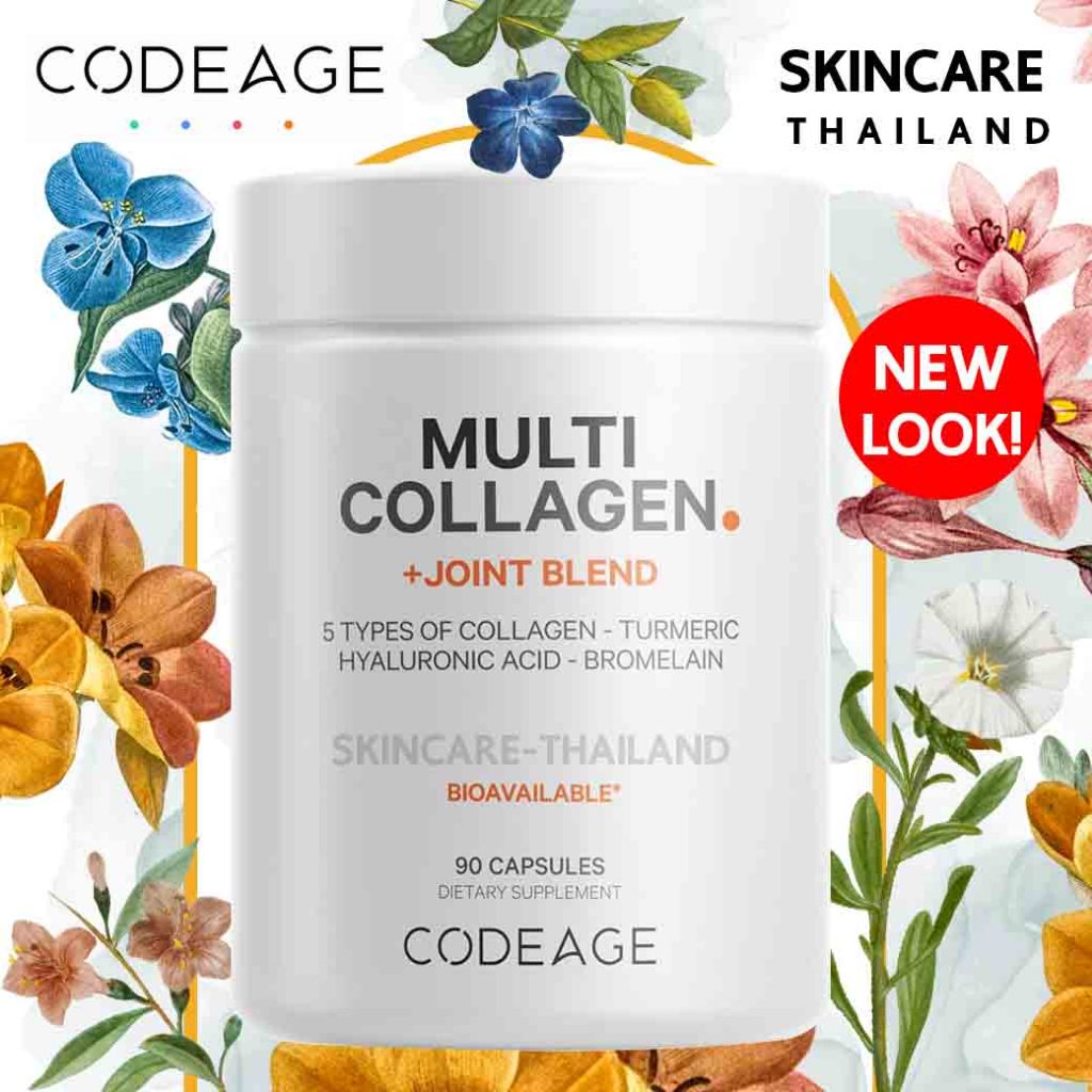 Codeage Multi Collagen Protein + Joint Blend 90 capsules มัลติคอลลาเจน + สารอาหารบำรุงข้อต่อ  วิตามิ