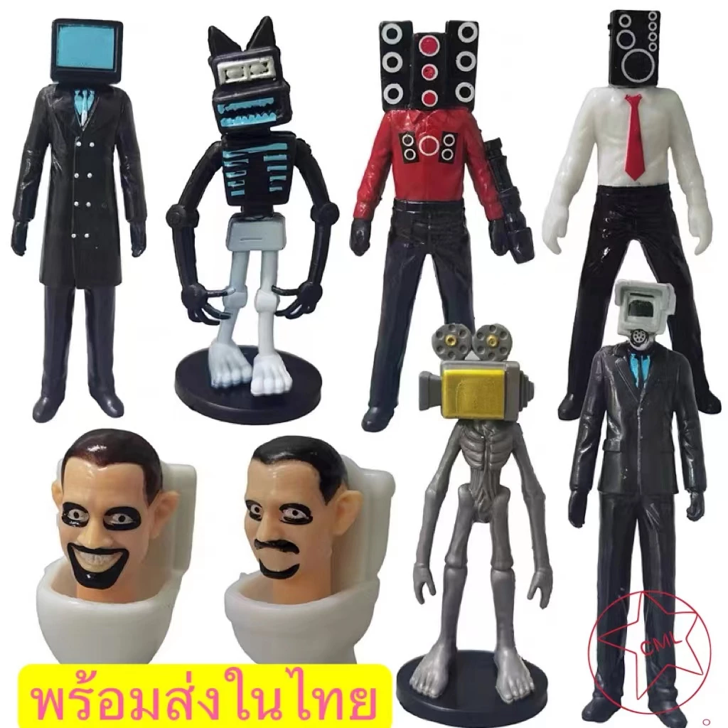 โมเดลตุ๊กตาฟิกเกอร์ Skibidi Toilet Action Figure Speakerman TV Man Monitor Man ของเล่นสําหรับเด็ก เก็บสะสม 6738 thumbnail 3