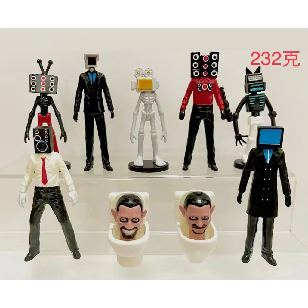 โมเดลตุ๊กตาฟิกเกอร์ Skibidi Toilet Action Figure Speakerman TV Man Monitor Man ของเล่นสําหรับเด็ก เก็บสะสม 6738 thumbnail 5