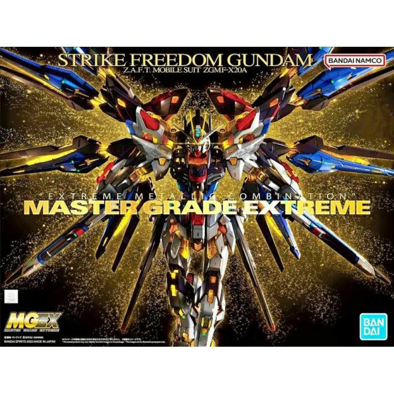 [พร้อมส่ง]  MGEX Strike Freedom Gundam 1/100 Bandai กล่องคม