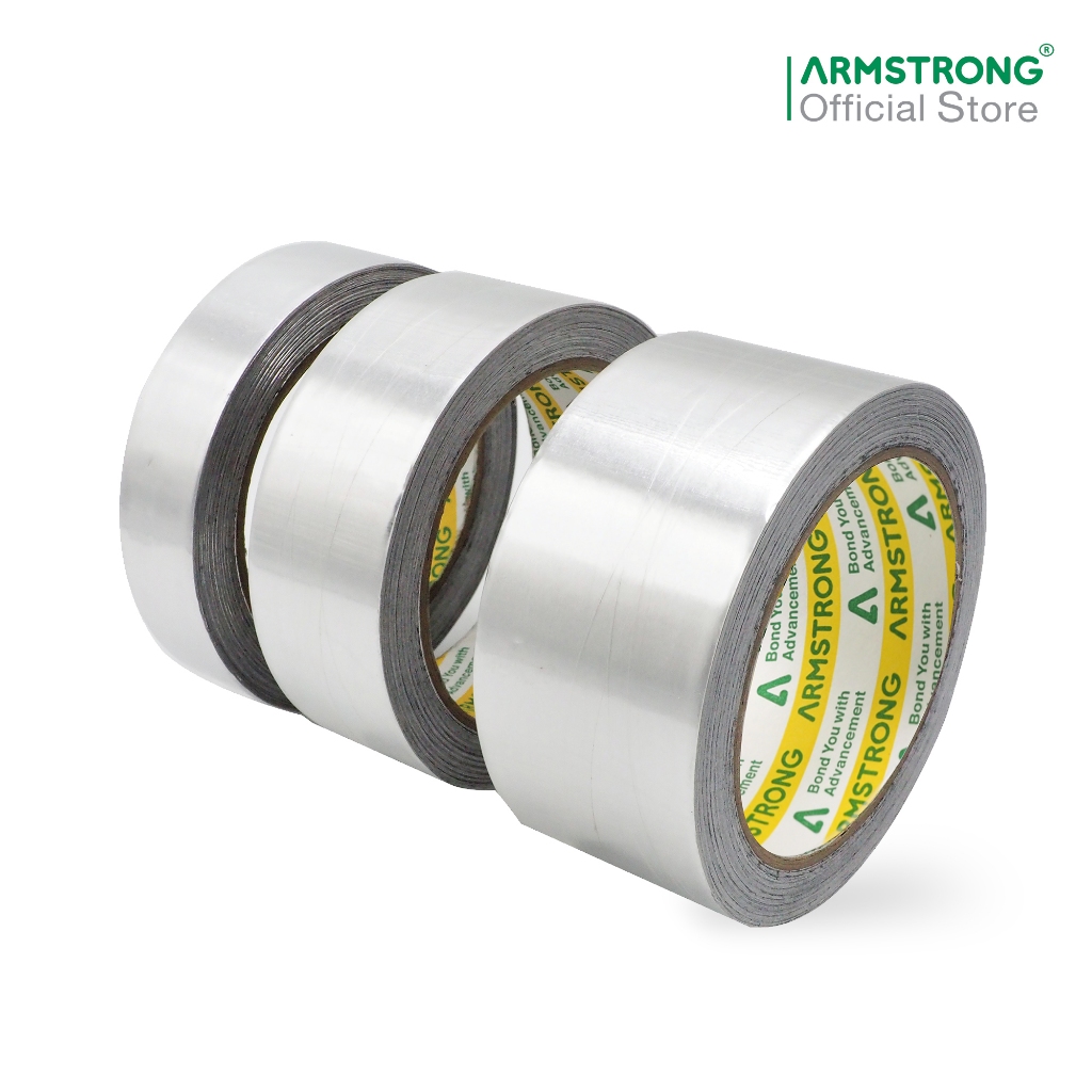 Armstrong เทปอลูมิเนียมฟอยล์ (เทปทนความร้อน) อุดรอยต่อ รอยรั่วซึม ยึดแน่นติดทนนาน / Aluminium Foil T