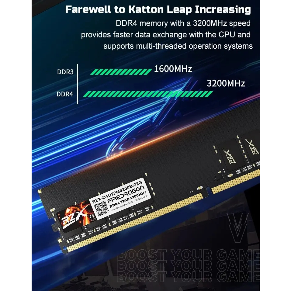 แรม PC DDR4 16GB บัส 3200