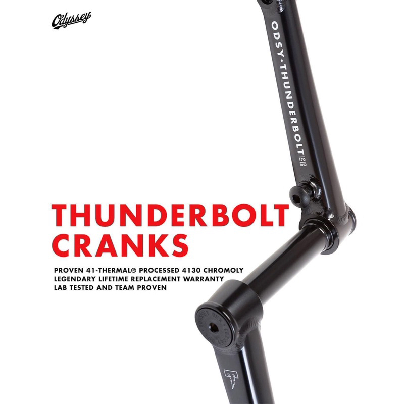 ขาจาน bmx Odyssey Thunderbolt Cranks165มม.