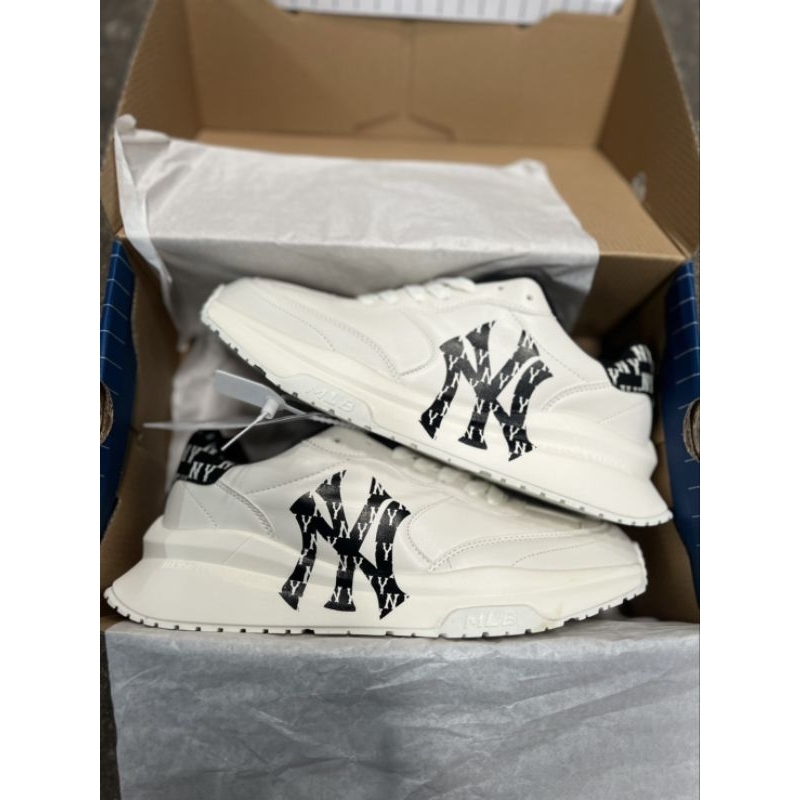 รองเท้าผ้าใบ MLB รองเท้า MLB NY 📌มีกล่อง📦มีถุง🛍 🌟พื้นสูง❤️ใส่น่ารัก Made in Korea🇰🇷