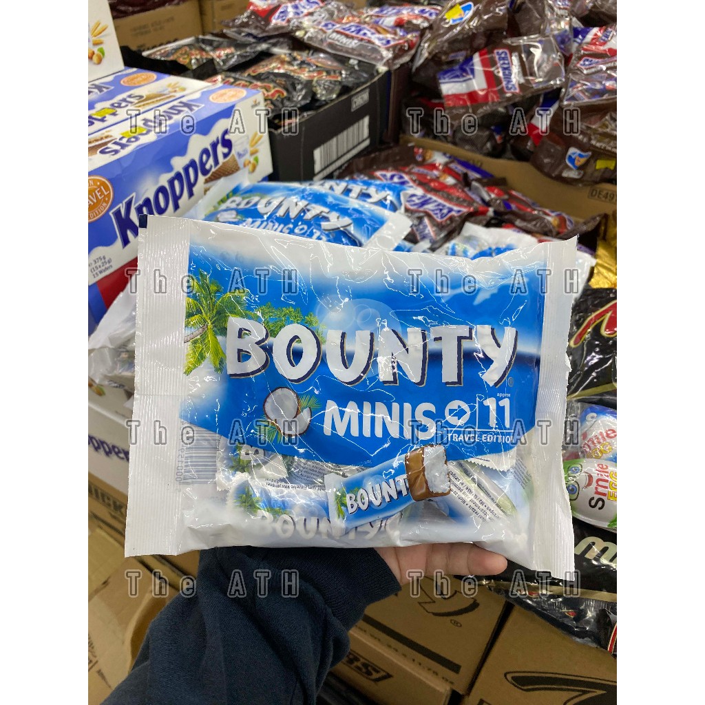 chocolate Bounty MINIS TRAVEL ช๊อคโกแลตสอดไส้ครีมมะพร้าว 1ถุง 11ชิ้น