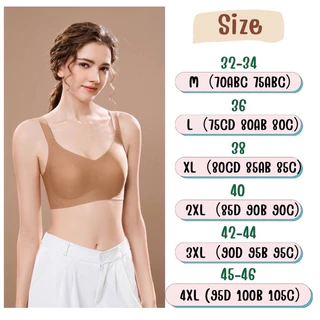 เสื้อชั้นใน BRA LISTA ไร้ขอบ ไร้โครง เก็บเนื้อปลิ้นข้าง size M - 4XL