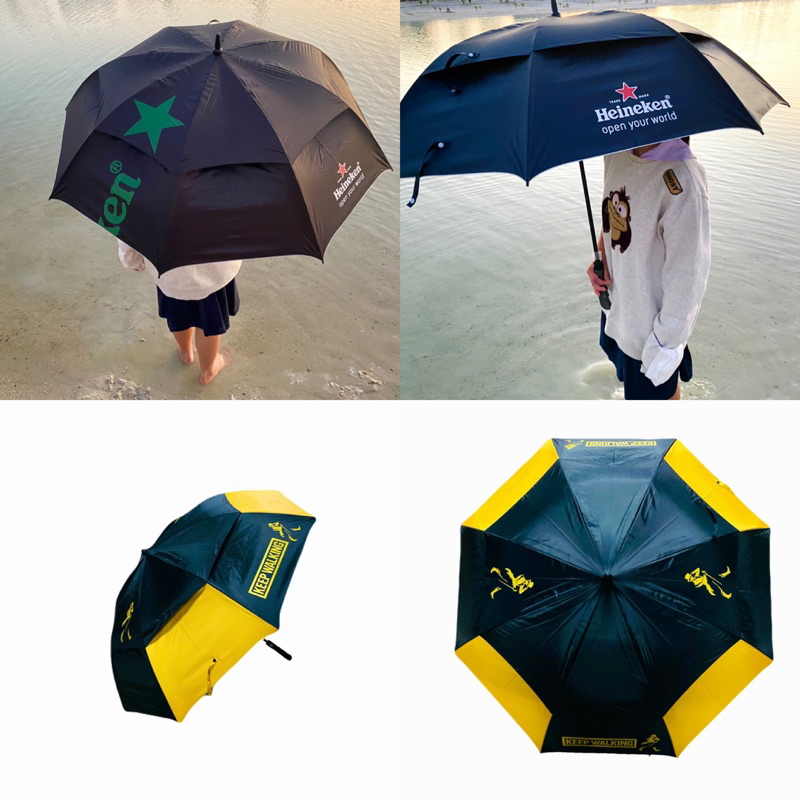 ร่มกอล์ฟ 2 ชั้น 30 นิ้ว ร่มไฮเนเก้น 2 ชั้น umbrella heineken ร่มจอนนี่ 2 ชั้น ร่มออโต้