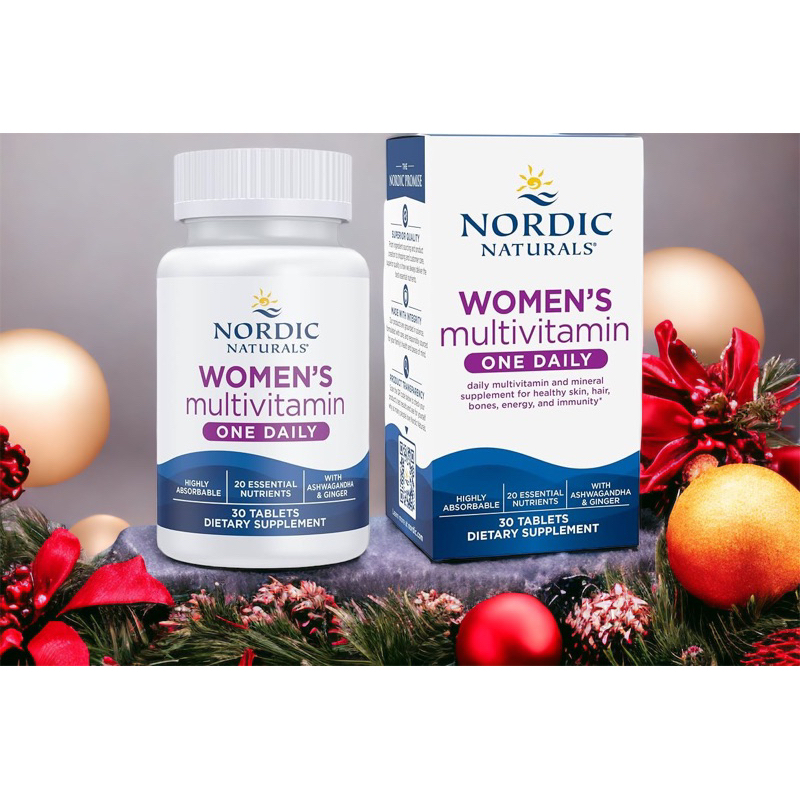 NEW ⚡️ของแท้ 100 %⚡️🇺🇸 Nordic Naturals, Women's Multivitamin, One Daily, 30 Tablets
