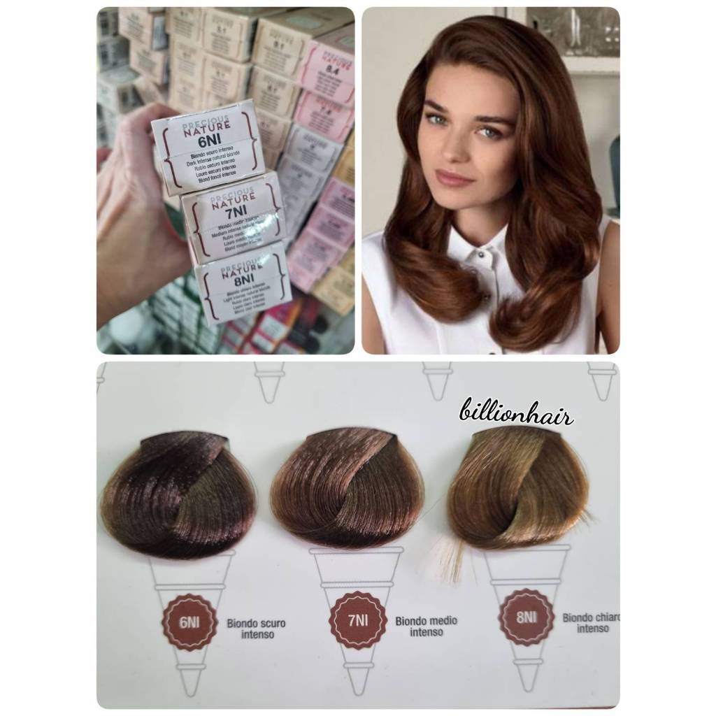 Alfaparf Precious Nature color creme 60ml ยาย้อมผมปกปิดผมขาวปราศจาก ammonia , PPD , Resorcinol พร้อม