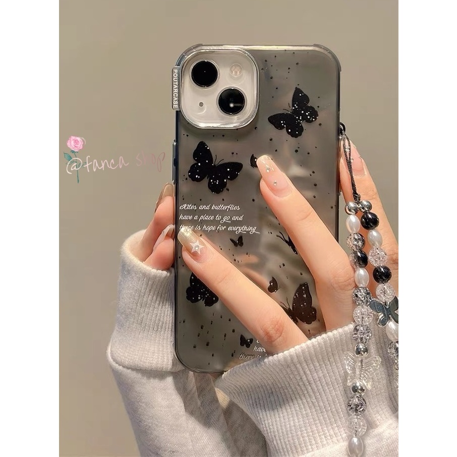 NEW เคสไอโฟน11 เคสกันกระแทก Case iPhone 15 14 13 12 Pro Max ผีเสื้อ เคส for iPhone 13
