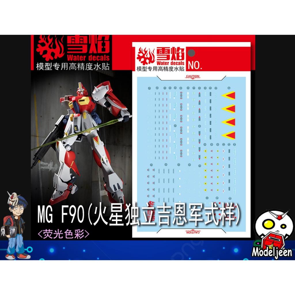 (X-Y model) 208 Water Decal MG1/100 GUNDAM F90 (MARS INDEPENDENT ZEON FORCES TYPE)