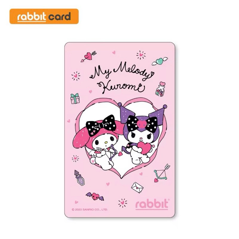 (พร้อมส่ง) บัตรแรบบิทลายคุโรมิ(Rabbit Card Kuromi)