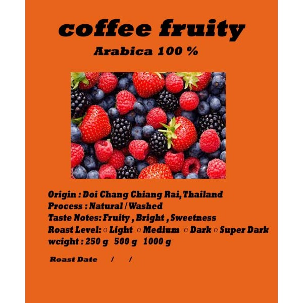 เมล็ดกาแฟคั่้วเบลนด์โทนฟรุตตี้coffee fruity สายเมล็ดกาแฟ รูปที่ 4