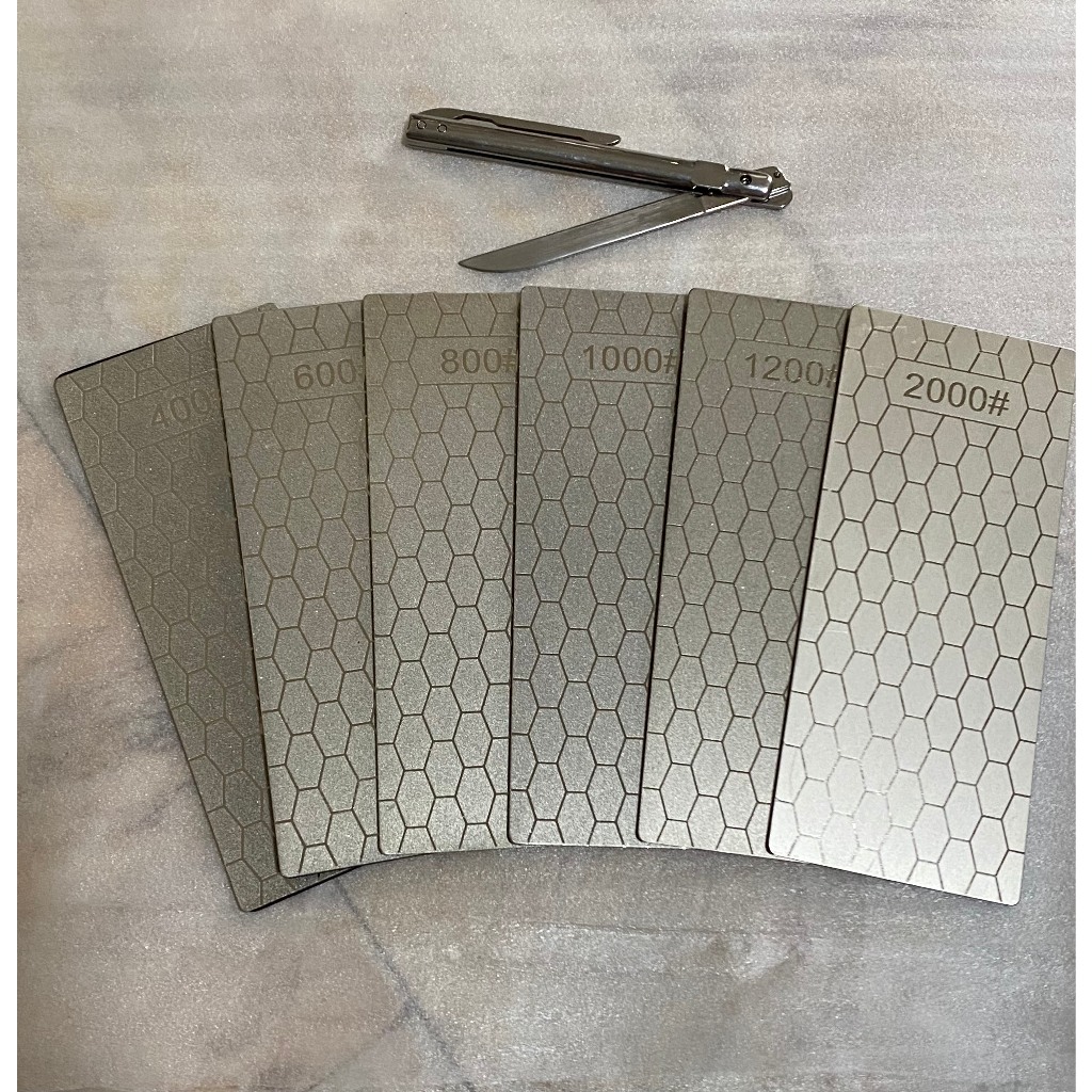 (พร้อมส่ง) แผ่นลับมีดเพชร Sharpening knifes Diamond whetstone แผ่นลับมีด หินลับมีด แข็งลับมีดสบาย มีหลายรุ่น