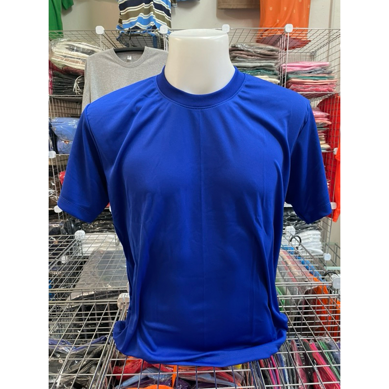 เสื้อใส่ทำงาน คอกลมแขนสั้น ผ้ามัน กีฬา เนื้อไอบี เนื้อหนานิ่ม งานเย็บประณีต ไม่ร้อน ตะเข็บคงทน