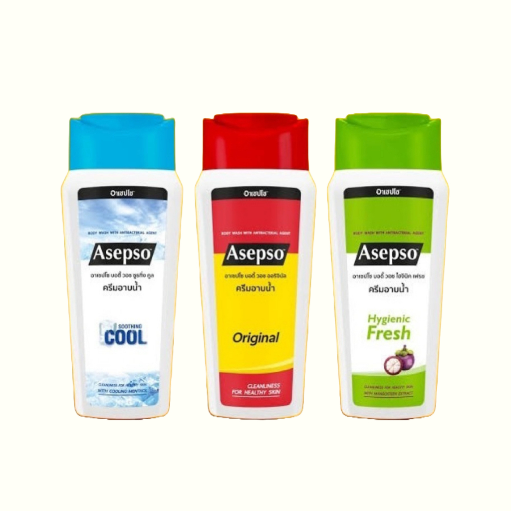 (ขวดเล็ก) Asepso Body Wash อาเซปโซ ครีมอาบน้ำ 220 มล. (ครีมอาบน้ำ)