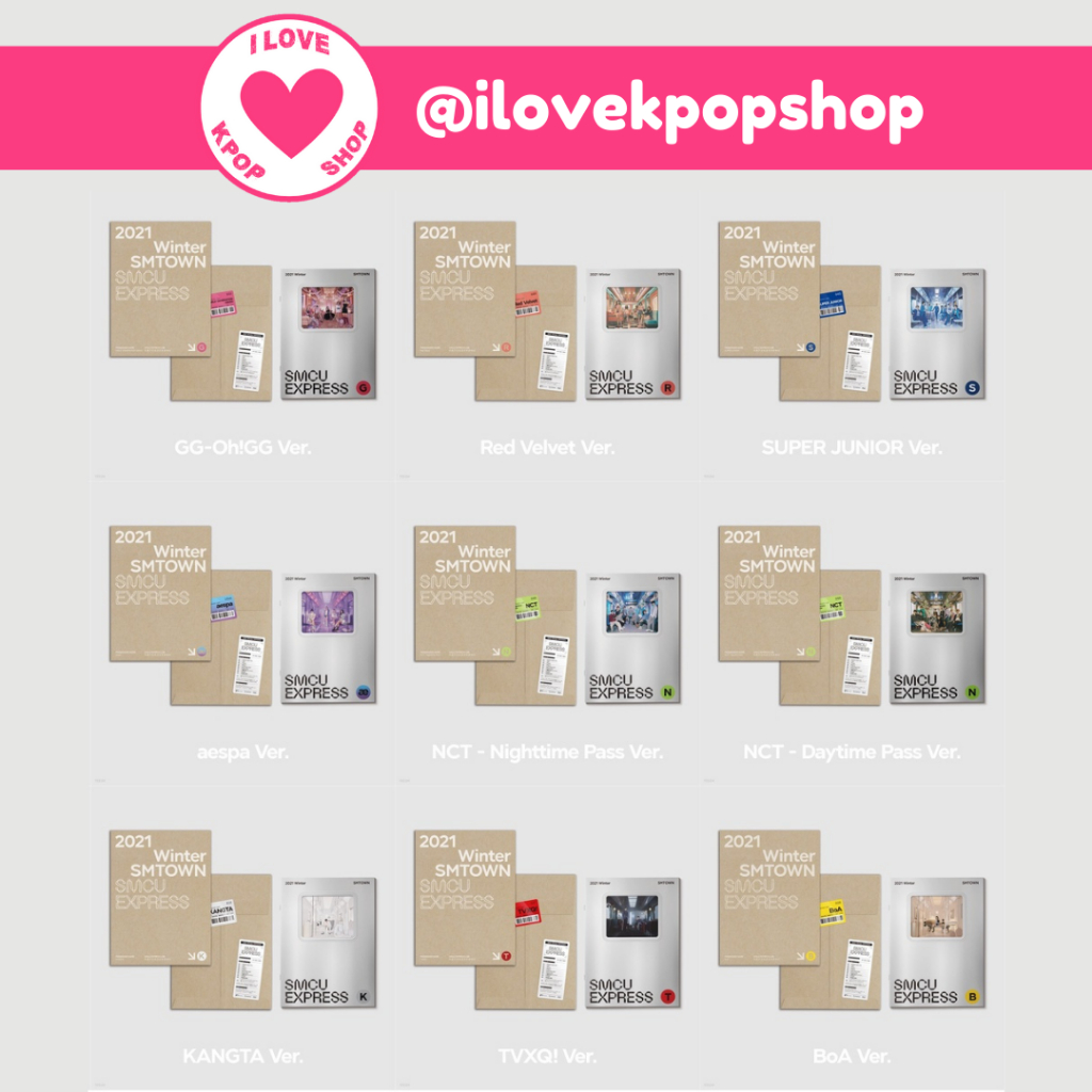 พร้อมส่ง 2021 Winter SMTOWN , SMCU EXPRESS ALBUM , AESPA , RED VELVET , NCT - NIGHTTIME PASS , NCT -
