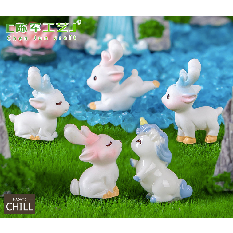 [MC681] ตุ๊กตุ่นจิ๋ว กวาง ม้า ตัวจิ๋ว (1 ตัว ราคา 10 บาท)