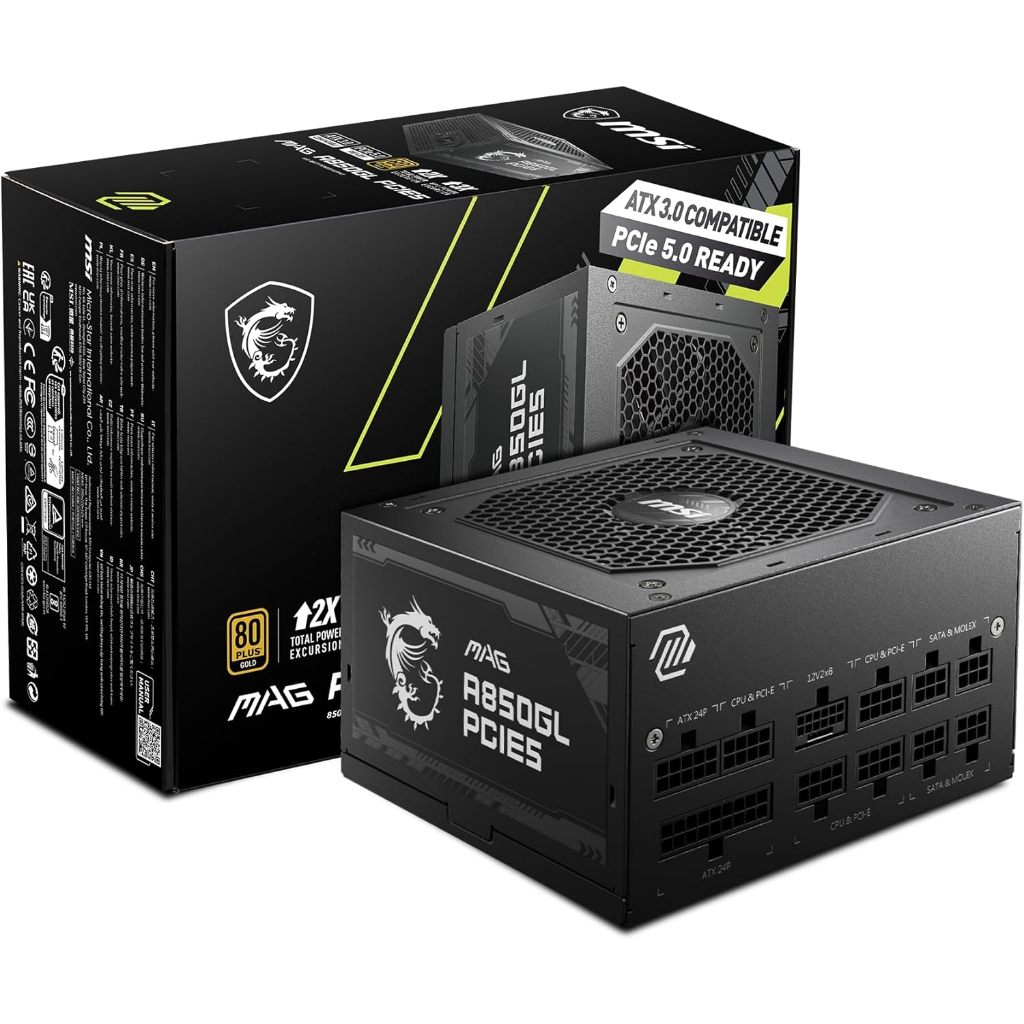 MSI MAG A850GL PCIE5 850W POWE SUPPLY
