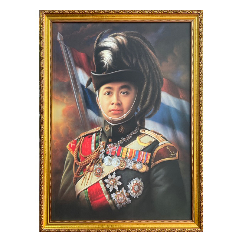 กรอบรูปลายทอง 1" หรือกรอบหลุยส์ 3"  พร้อมภาพ ร.๖ มีหลายขนาดให้เลือก หรือ ขนาดต่างๆตามสั่ง