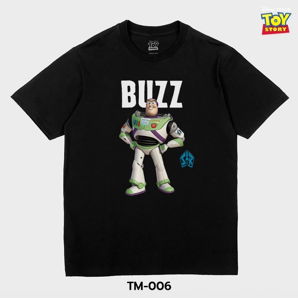 เสื้อยืด สตรีทแฟชั่น Toy Story - Buzz Lightyear ลิขสิทธิ์แท้100% Disney's คอกลม แขนสั้น (TM-006)