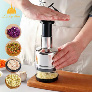 luckythai เครื่องบดกระเทียม เครื่องสับพริกกระเทียม ใบมีดสแตน…