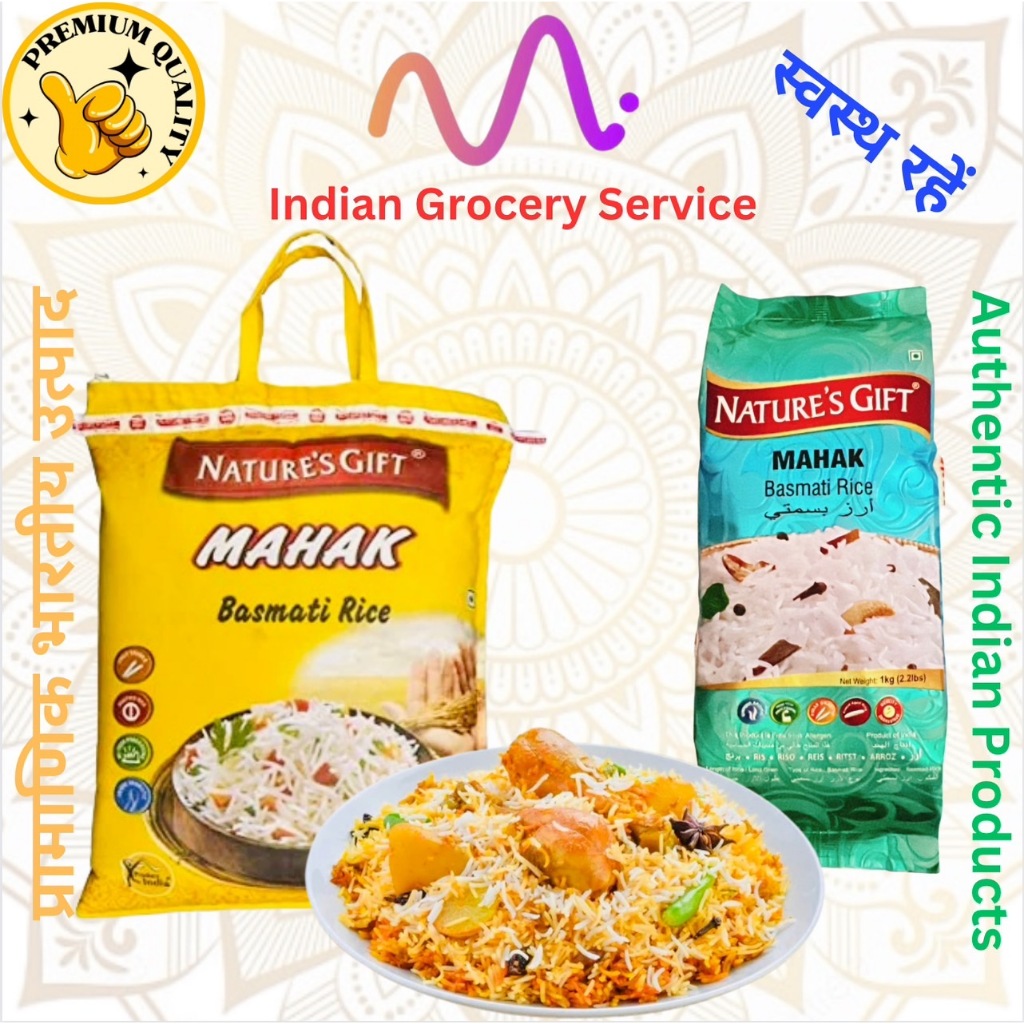 ข้าวบาสมาติก Nature's Gift Mahak Basmati Rice 1 kg / 5KG