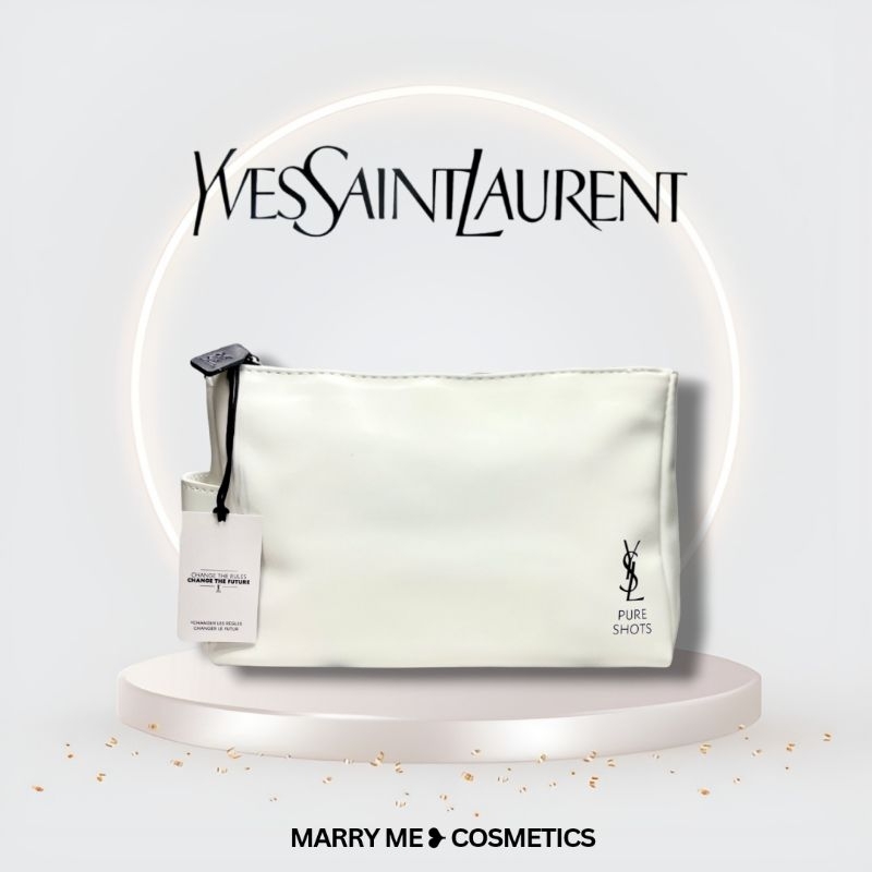กระเป๋าเครื่องสำอาง ✨ YSL Cosmetic White Bag