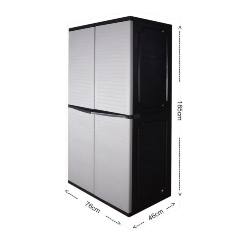 ตู้เก็บของเอนกประสงค์ 4 ชั้นยาว Optimus SPS-22 ขนาด 76x46x185 ซม โพลีพรอพลีนทั้งตู้