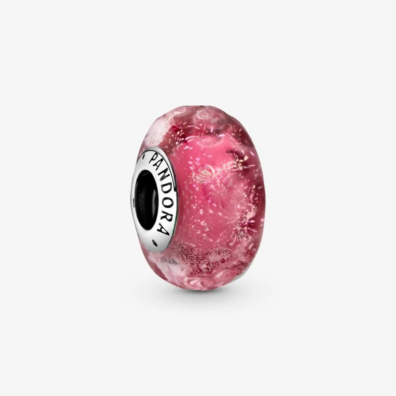 PANDORA SILVER MURANO แพนโดร่า มูราโน่แดง (ชมพูเข้ม)