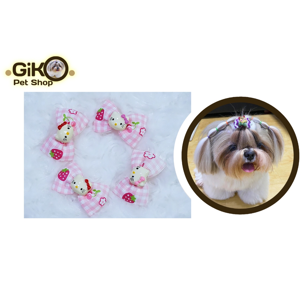 กิ๊บสุนัขขนาด3.5 cm. กิ๊บสัตว์เลี้ยงกิ๊บขนาดเล็กโบว์สุนัข