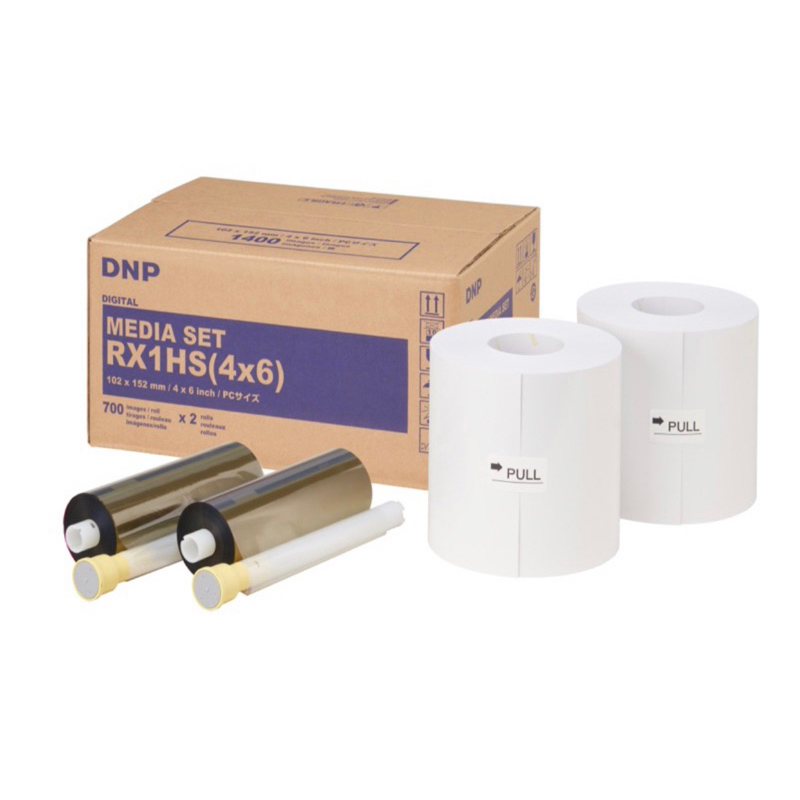 พร้อมส่ง กระดาษ DNP รุ่นRX1HSขนาด 4x6 นิ้ว ระบบ Dye -Sublimation ใช้กับเครื่องพิมพ์รูปDNP รุ่นRX1HS และ RX1 1400รูป